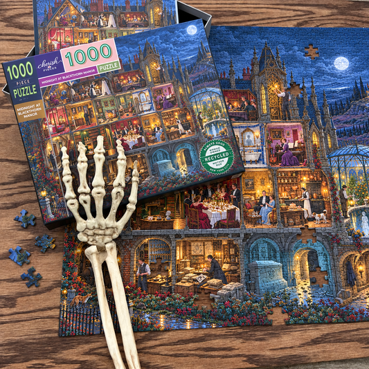Midnight at Blackthorn Manor – 1000-Piece Gothic Mystery Jigsaw Puzzle