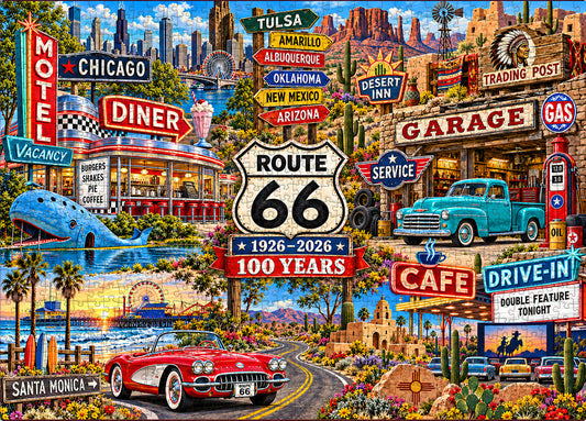 Route 66: A Century of Roadside Memories Jigsaw Puzzle