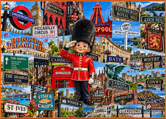Signs Across Britain — 500/1000-Piece Jigsaw Puzzle