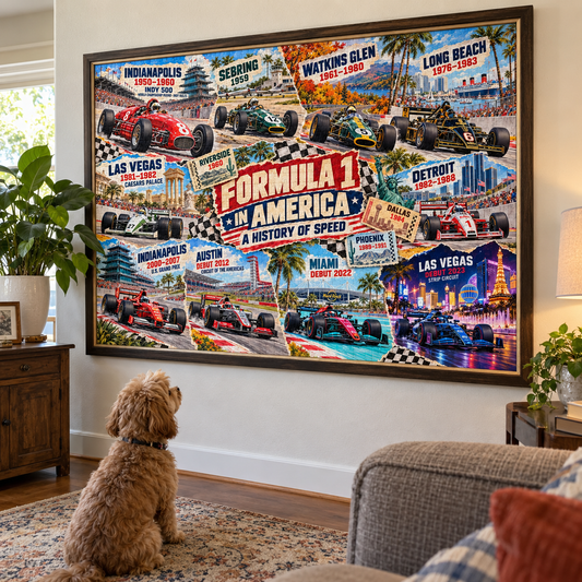 F1 Across America – A History of America Speed Puzzle 1000PCS
