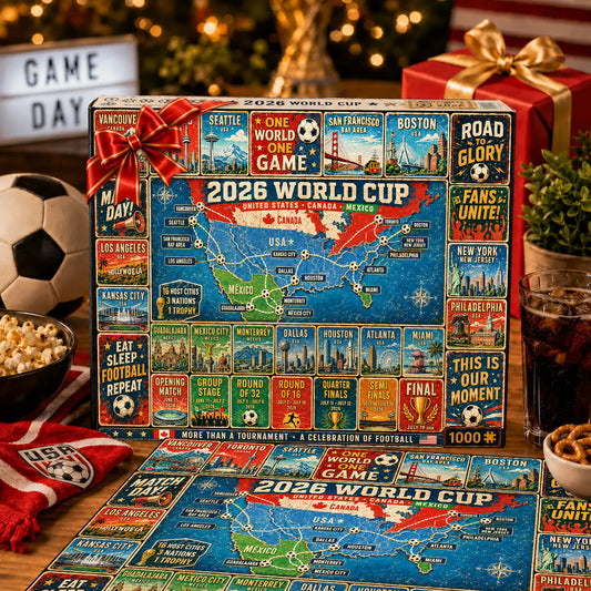 ⚽Road to Glory – The 2026 World Cup Journey Collector’s Puzzle – 500/1000 Pieces