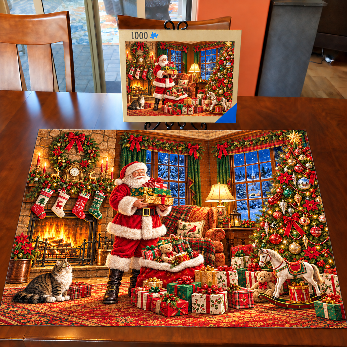 Santa’s Christmas Eve-1000-Piece Jigsaw Puzzle