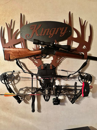 2026 NEW - Personalized Metal Deer Skull Rack-The best gift for Christmas
