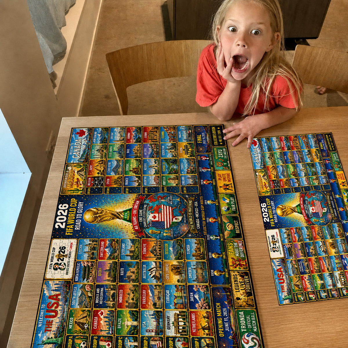 2026 World Cup 48-Team Lineup Collector's Puzzle – 500/1000 Pieces