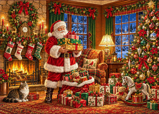 Santa’s Christmas Eve-1000-Piece Jigsaw Puzzle