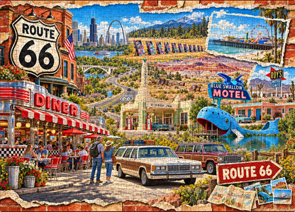 Relive the Legendary Route 66 - 500/1000 pieces