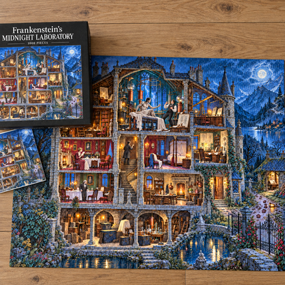 Frankenstein’s Midnight Laboratory-1000-Piece Jigsaw Puzzle