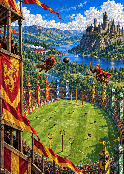 The Knight Bus Jigsaw Puzzle: A Magical Midnight Ride – 500/1000 Piece