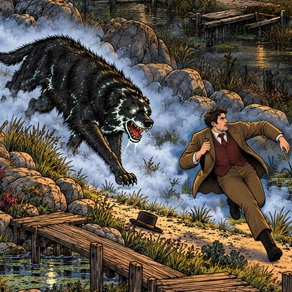 Sherlock Holmes: The Hound of the Baskervilles — Gothic Mystery Jigsaw Puzzle