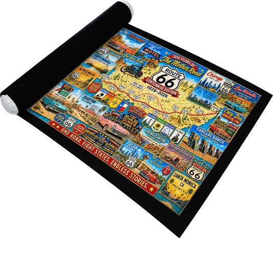 Ainiv Jigsaw Puzzle Mat Roll Up 1500 Pieces, 46" x 26 "