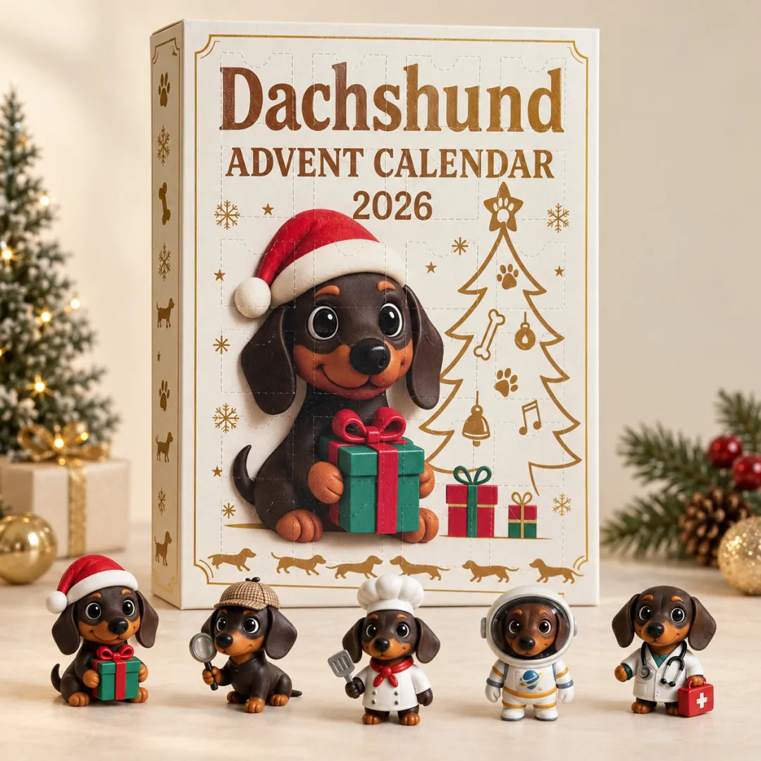 Dachshund Advent Calendar – Christmas collectible dogs