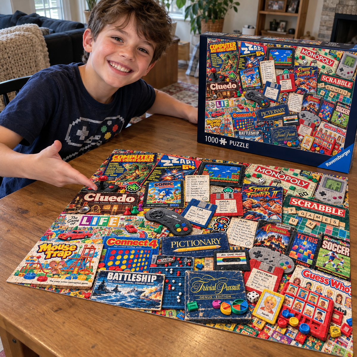 Nostalgie du rétrogaming des années 80 et 90 – Puzzle de 500/1000 pièces
