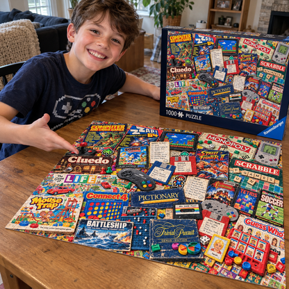 Nostalgie du rétrogaming des années 80 et 90 – Puzzle de 500/1000 pièces