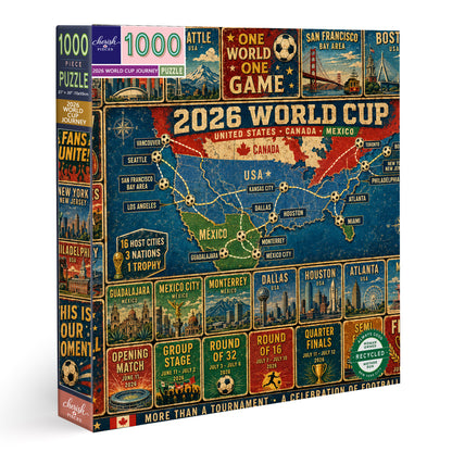 Road to Glory – The 2026 World Cup Journey Puzzle – 500/1000 Pieces