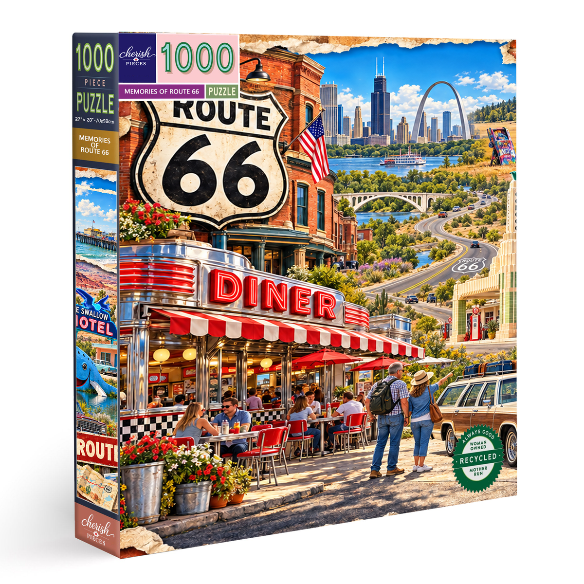 Relive the Legendary Route 66 - 500/1000 pieces