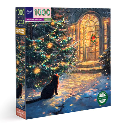 Winter Wishes — Adorable Stray Cats Seeking Warmth Jigsaw Puzzle 1000 Pieces