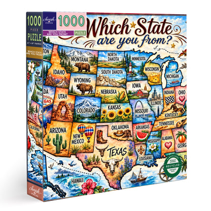 1000 pcs - Which State are you from? - 2026 new puzzle