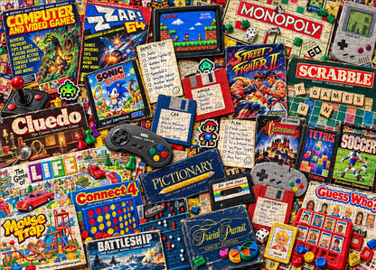 Nostalgie du rétrogaming des années 80 et 90 – Puzzle de 500/1000 pièces