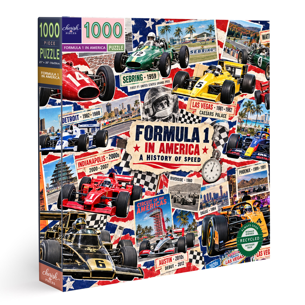 F1 Across America – A History of Speed Puzzle 500/1000 pcs