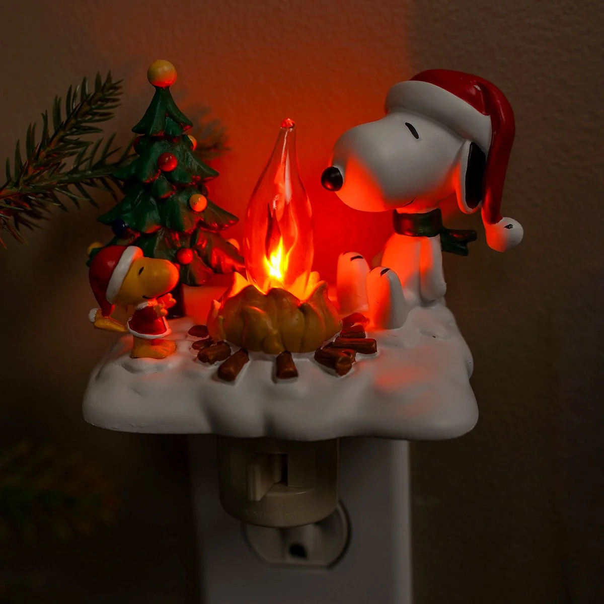Lumières et scintillements de la nuit de Noël