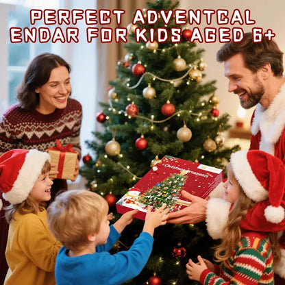 ⏳ Letzter Tag 49% RABATT – 🎄 24-Tage-Weihnachtsüberraschungs-Adventskalender | 24 Tagesfächer mit Überraschungsspielzeug für eine lustige bildschirmfreie Feiertagstradition 🎁✨