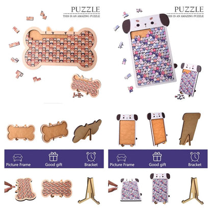 Wooden puzzle size and product details