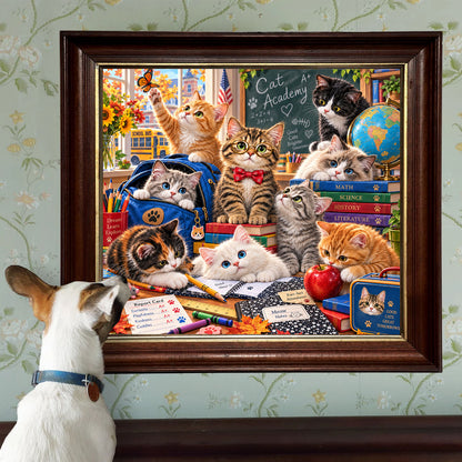 First Day at Cat Academy – Back to School Cats Jigsaw Puzzle 1000 Pieces