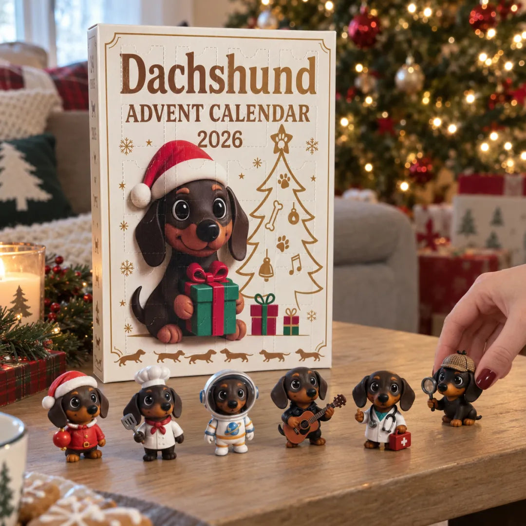 Dachshund Advent Calendar – Christmas collectible dogs