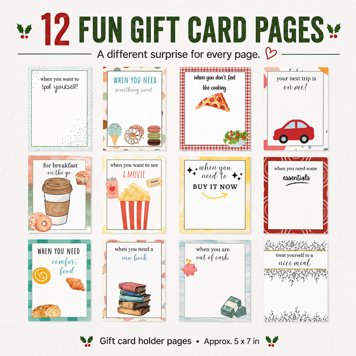 🔥 LIMITED-TIME 50% OFF — Christmas Gift Card Book