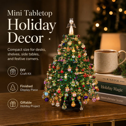 🎄 Kit de fabrication de sapin de Noël en perles – Créez votre propre décoration de fête étincelante – 50 % de réduction pour une durée limitée