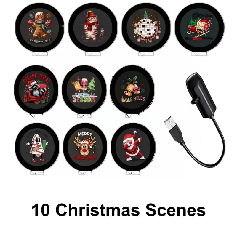 🎄🌟 Weihnachts-Projektions-Nachtlicht – Plug & Play HD-Weihnachtsprojektor🎅