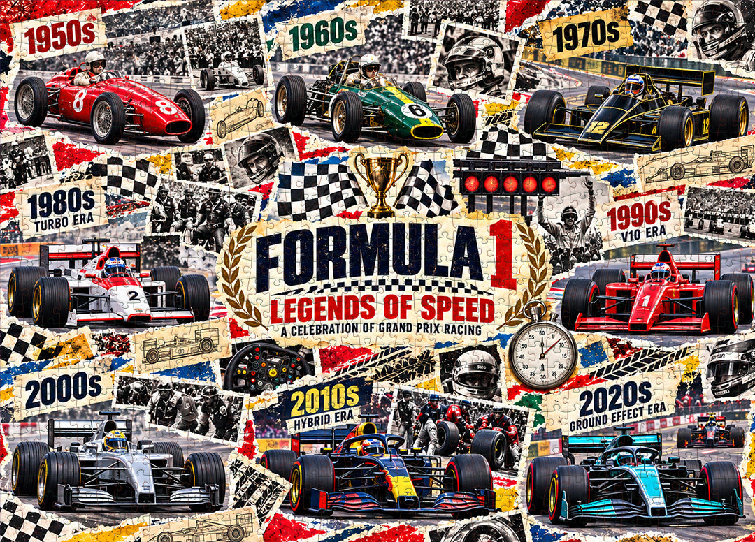 Formule 1 : Légendes de la vitesse – Puzzle de 500/1000 pièces