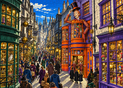 The Knight Bus Jigsaw Puzzle: A Magical Midnight Ride – 500/1000 Piece