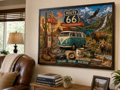 2026 NEW 🏜️Route 66 Collector's Puzzle – 500/1000-Piece Jigsaw Puzzle