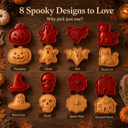 🎃 8-teiliges Halloween Mini-Handkuchen-Backform-Set✈️ Kaufe 2+ und erhalte kostenlosen Versand