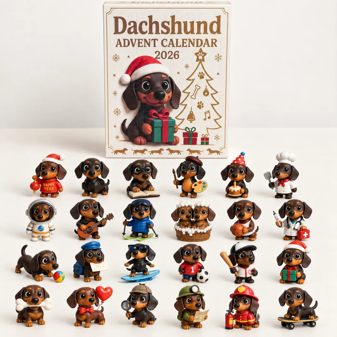 Dachshund Advent Calendar – Christmas collectible dogs