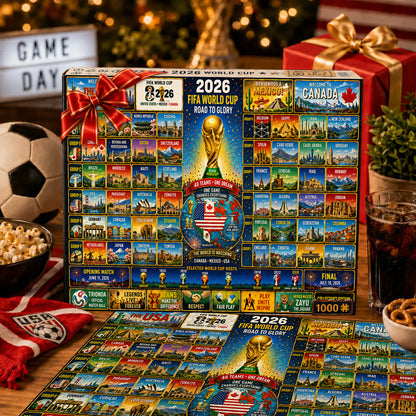 2026 World Cup 48-Team Lineup Collector's Puzzle – 500/1000 Pieces