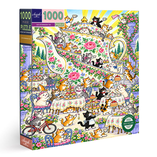 Cat Afternoon Tea – 1000 Piece Jigsaw Puzzle