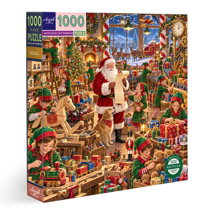 Weihnachtsmann's Geschenkewerkstatt 1000-Teile Puzzle🎁