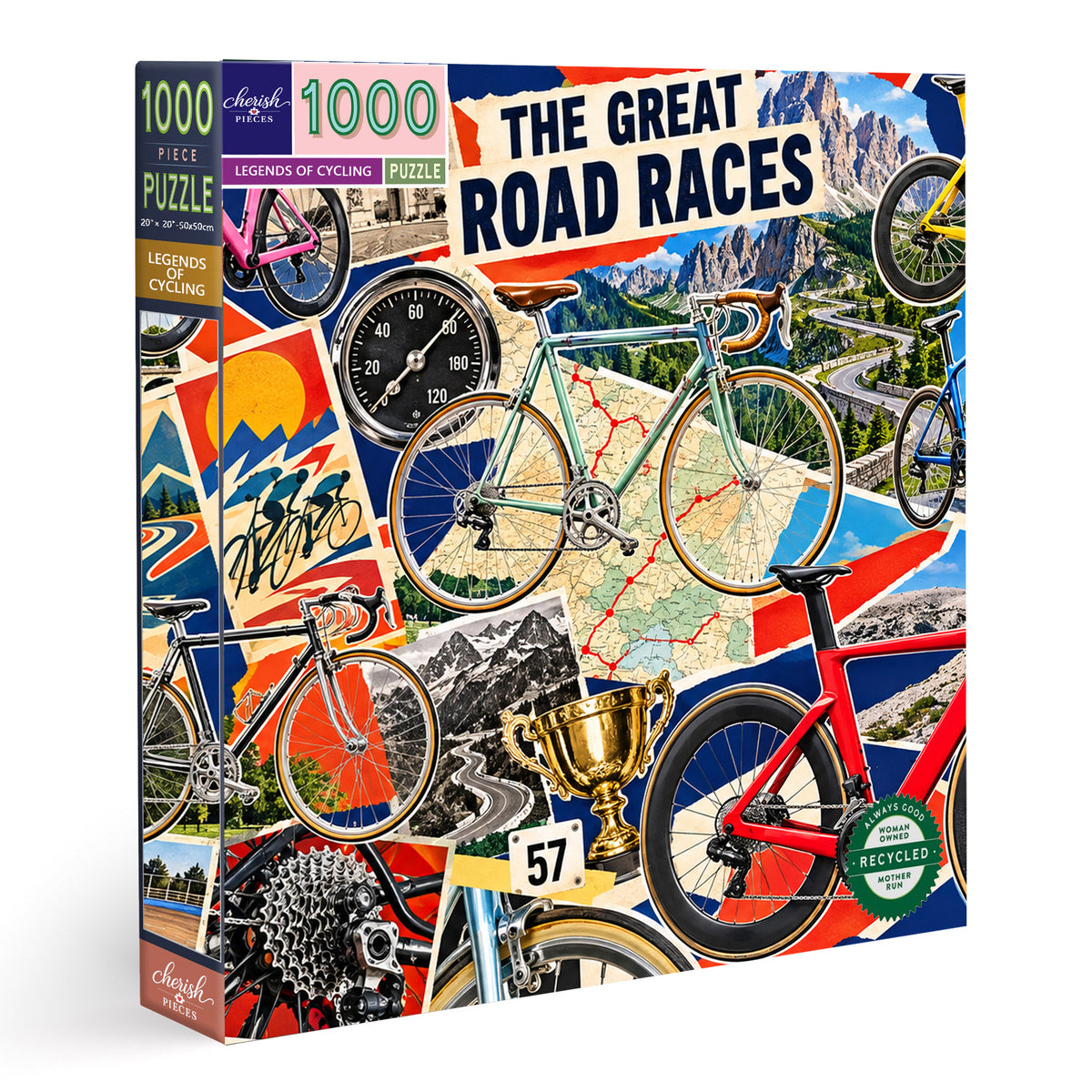 The Great Road Races – Legends of Cycling 1000pcs
