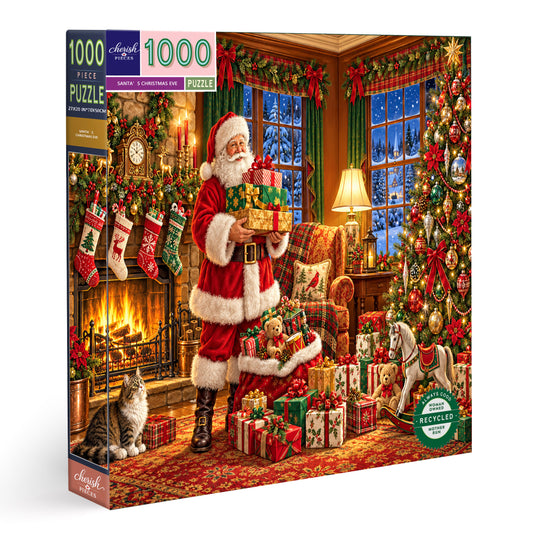 Santa’s Christmas Eve-1000-Piece Jigsaw Puzzle