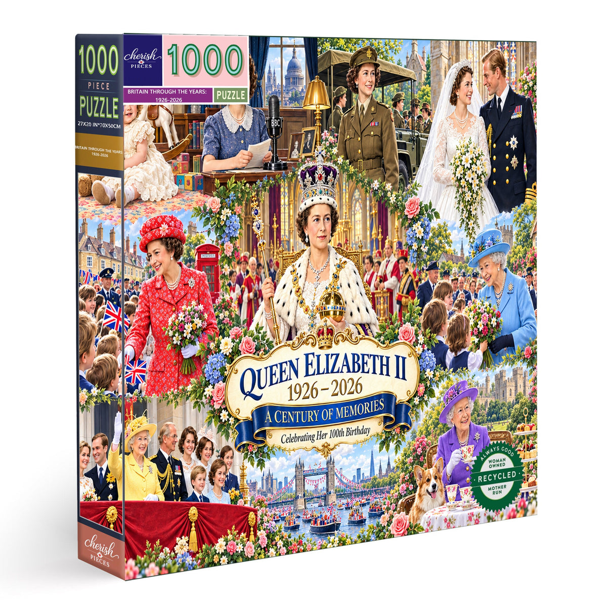 Britain Through the Years:  1926-2026 – A Century of Memories: 1000 Pieces of a Puzzle❤️