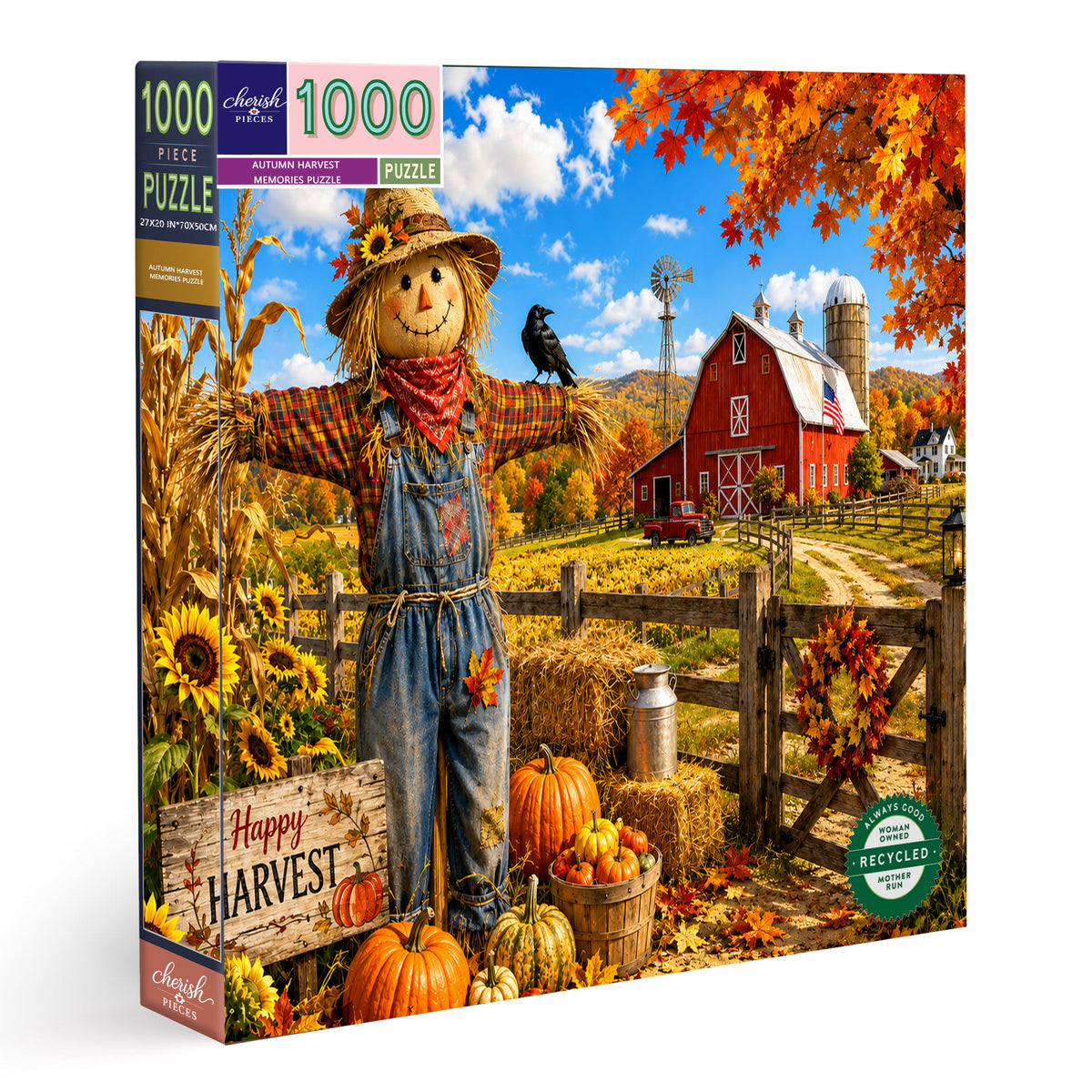 Autumn Harvest Memories Puzzle – 1000 Piece Fall Farm Jigsaw