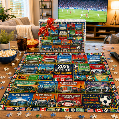 2026 World Cup 48-Team Lineup Collector's Puzzle – 500/1000 Pieces