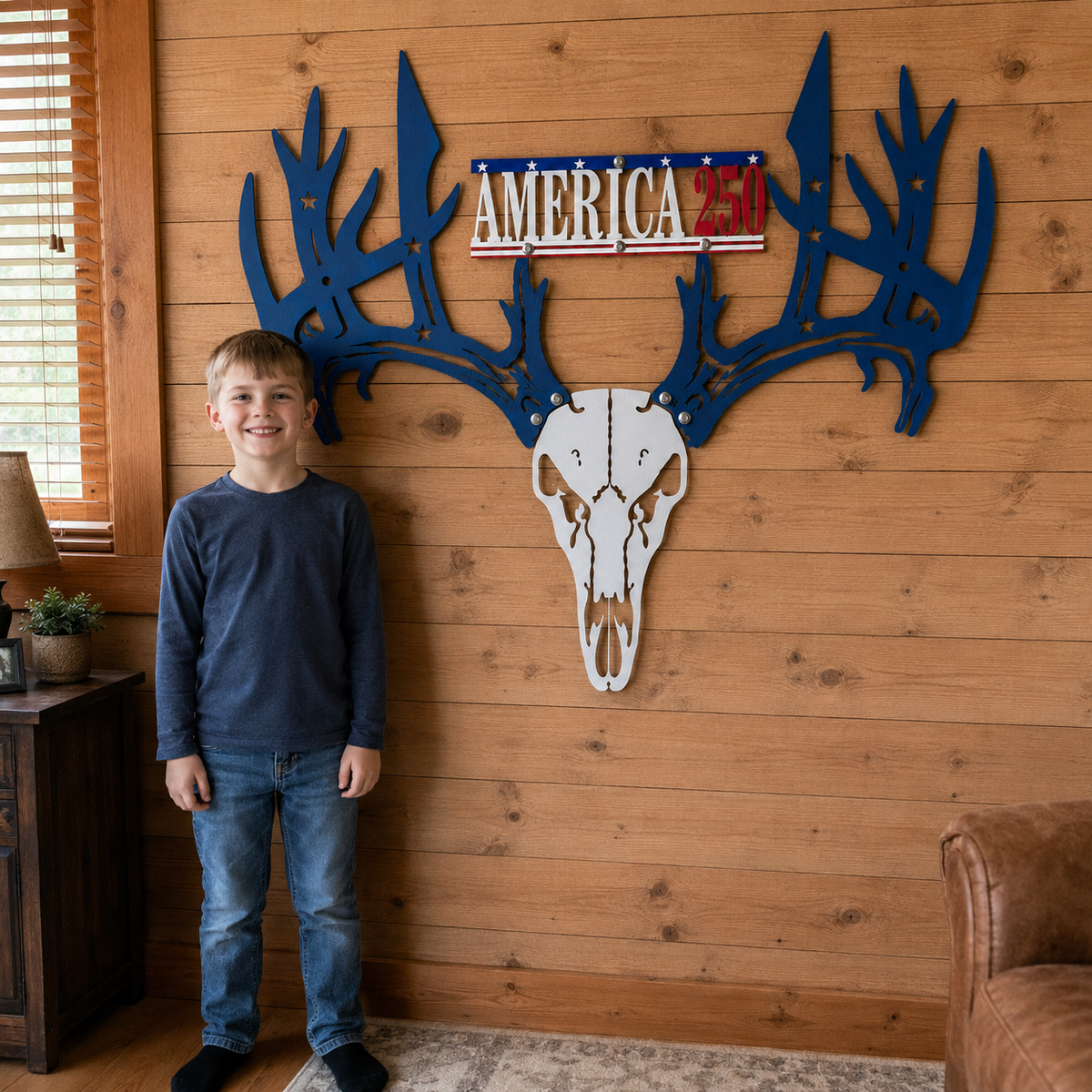 Personalized Metal Deer Skull Bow Rack (250th Anniversary Edition) — Best Christmas Gift for 2026