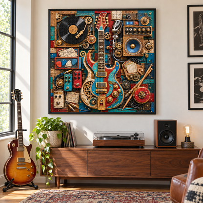 Retro Music Rhapsody – 1000-Piece Jigsaw Puzzle