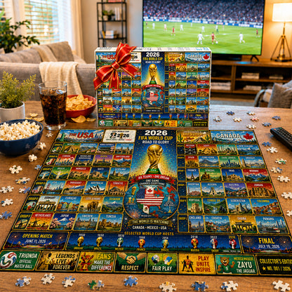 2026 World Cup 48-Team Lineup Collector's Puzzle – 500/1000 Pieces