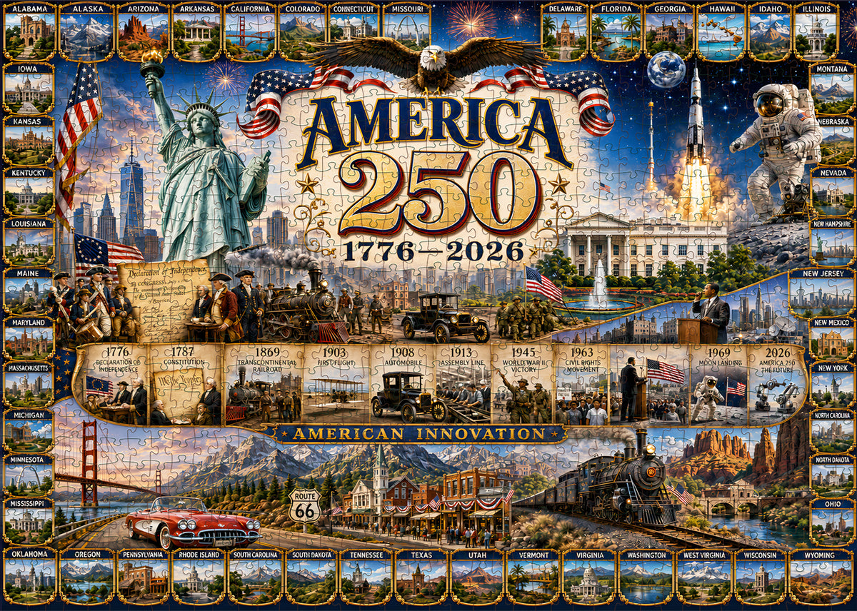 Amerika: 250. Jubiläums-Puzzle (1776–2026)