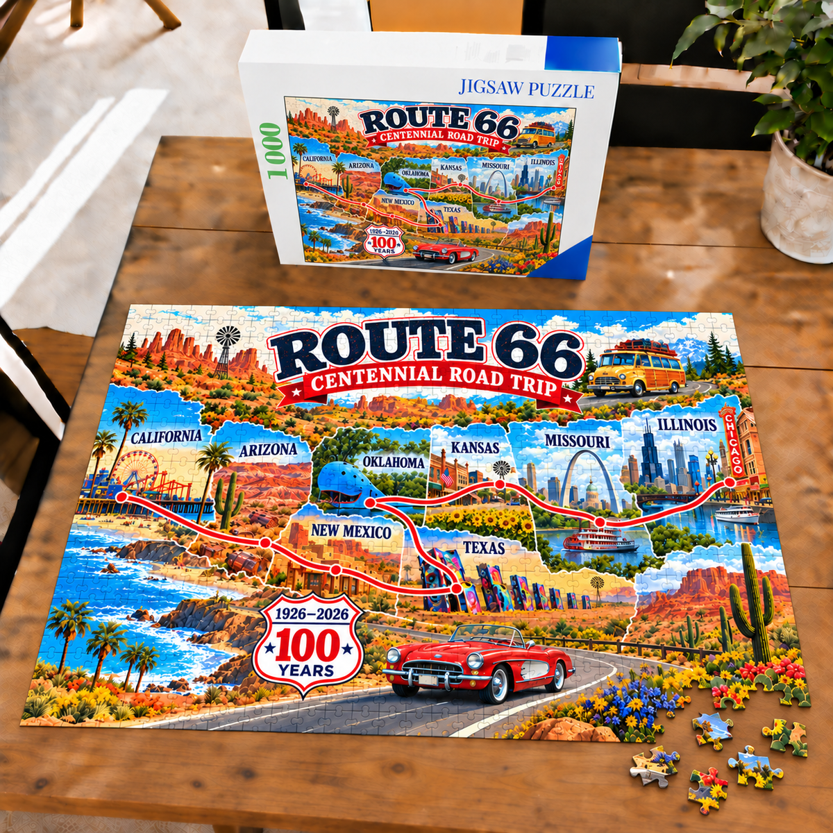 Route 66 Centennial Road Trip Puzzle — 100 Years of the Mother Road