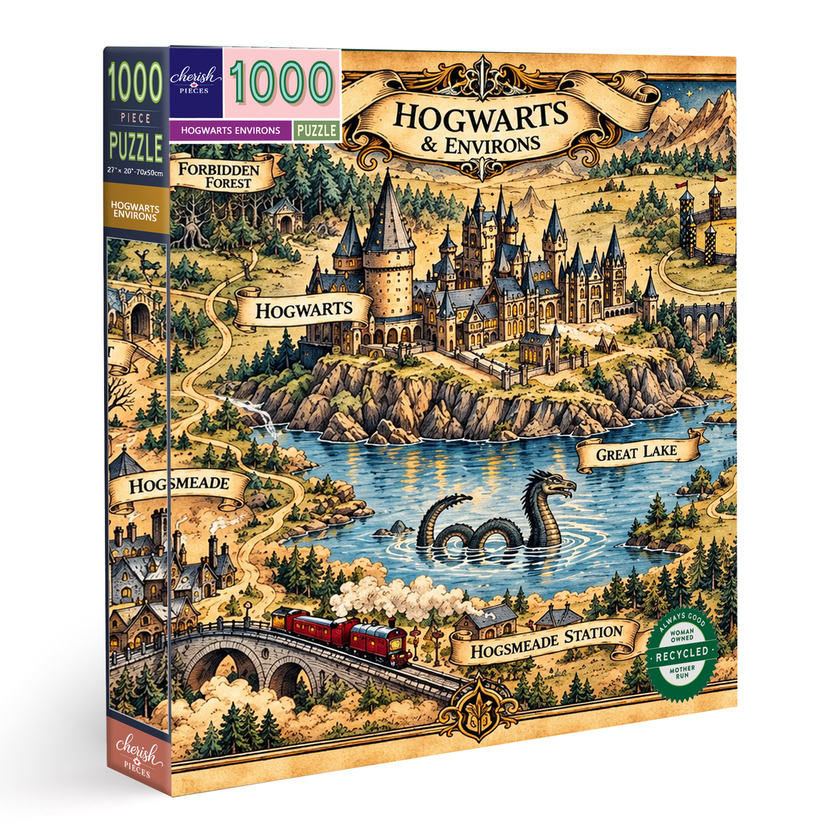Classic Movie Map Jigsaw Puzzle – 500/1000 Piece